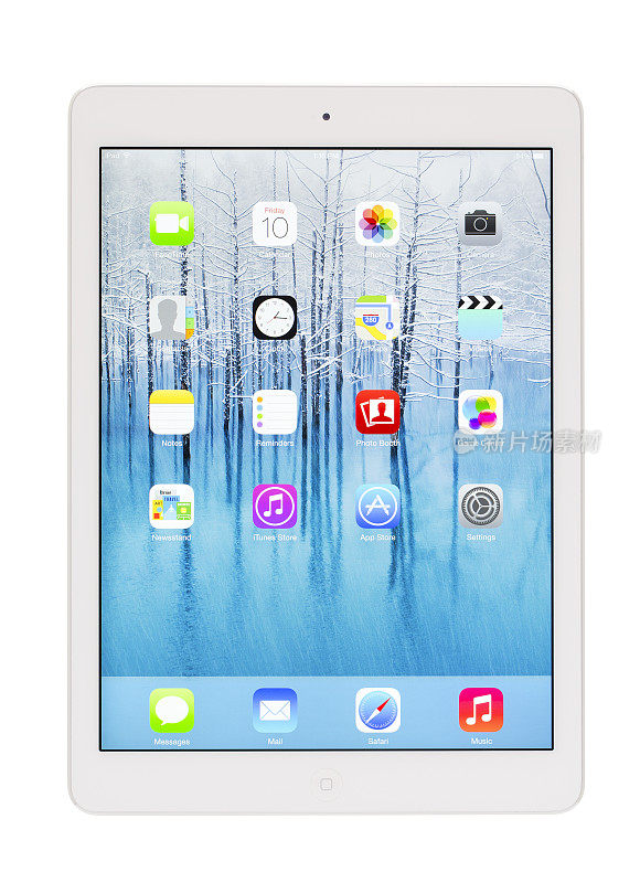 白色背景的苹果iPad Air